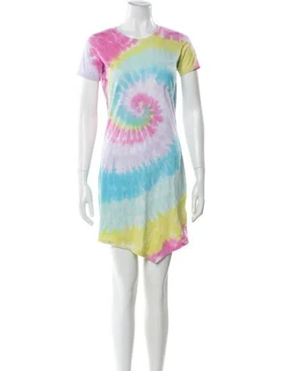 Pre-owned Generation Love Tie-dye Print Mini Dress In Pink