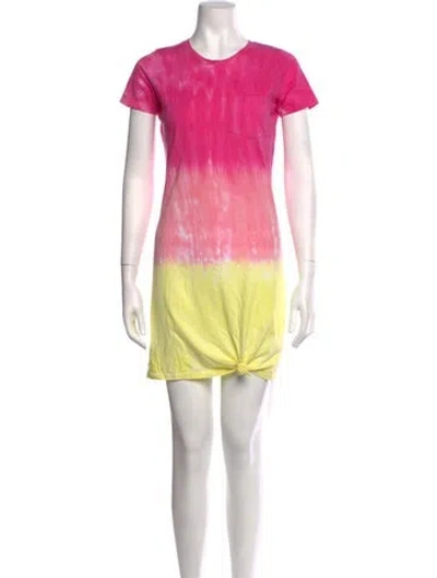 Pre-owned Generation Love Tie-dye Print Mini Dress In Pink