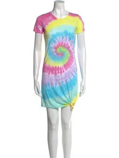 Pre-owned Generation Love Tie-dye Print Mini Dress W/ Tags In Pink
