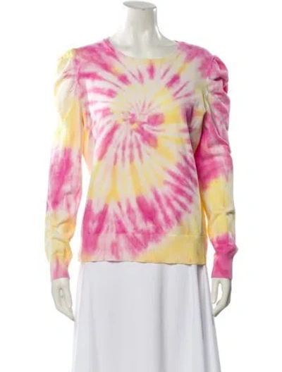 Pre-owned Generation Love Tie-dye Print Scoop Neck T-shirt In Pink