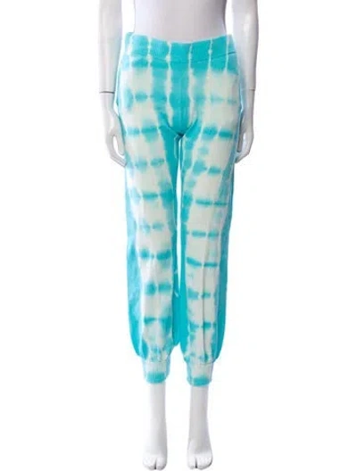 Pre-owned Generation Love Tie-dye Print Straight Leg Pants In Blue