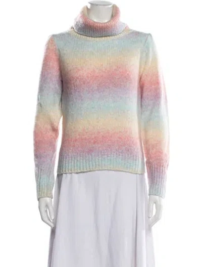 Pre-owned Generation Love Tie-dye Print Turtleneck Sweater In Pink