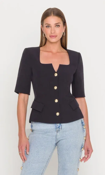 Generation Love Tilly Crepe Jacket In Black