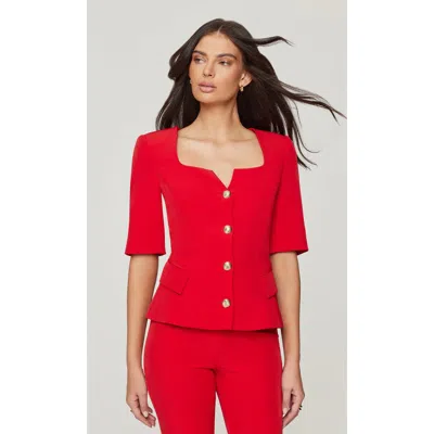Generation Love Tilly Crepe Jacket In Red