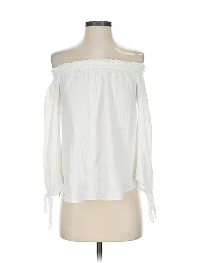 Pre-owned Generation Love Tube Top White Off The Shoulder Neckline Tops
