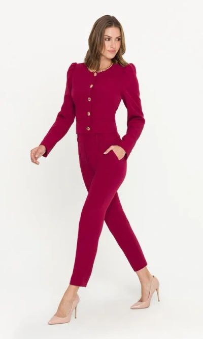 Generation Love Tula Crepe Pants In Burgundy