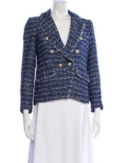 Pre-owned Generation Love Tweed Pattern Blazer