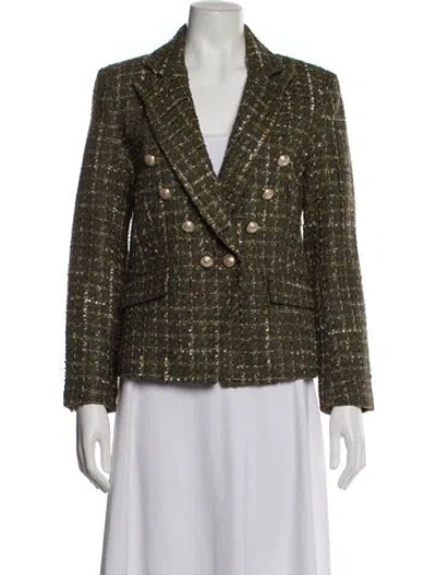 Pre-owned Generation Love Tweed Pattern Blazer