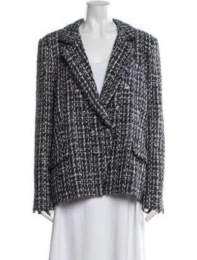 Pre-owned Generation Love Tweed Pattern Blazer In Multi