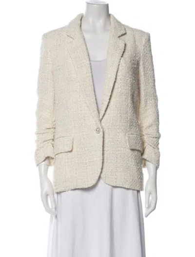 Pre-owned Generation Love Tweed Pattern Blazer In Neutral