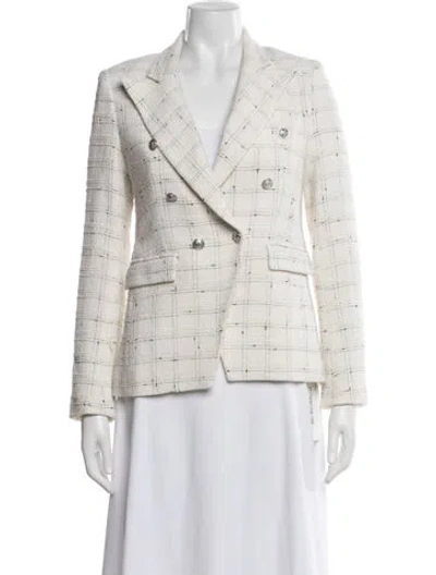 Pre-owned Generation Love Tweed Pattern Blazer In Neutrals