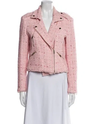 Pre-owned Generation Love Tweed Pattern Blazer In Pink