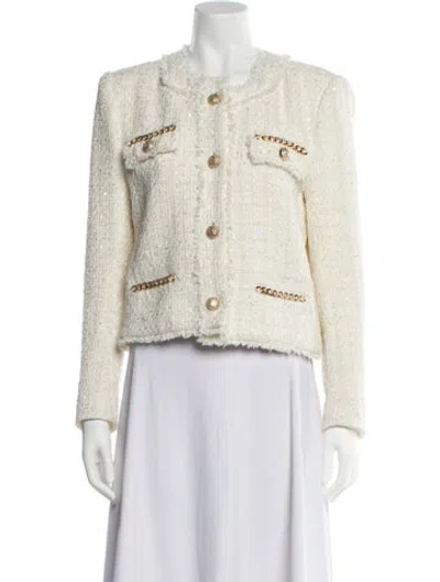 Pre-owned Generation Love Tweed Pattern Evening Jacket