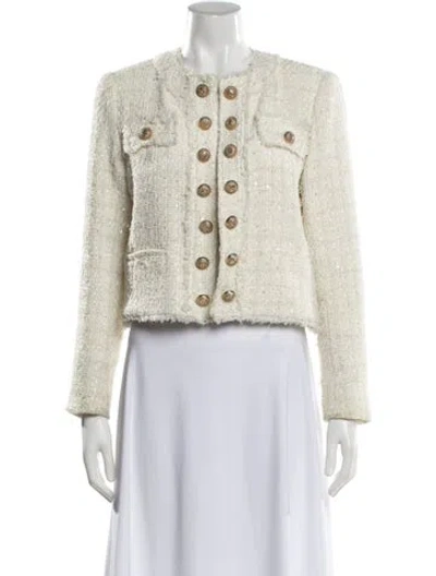 Pre-owned Generation Love Tweed Pattern Evening Jacket