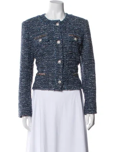 Pre-owned Generation Love Tweed Pattern Evening Jacket In Multi