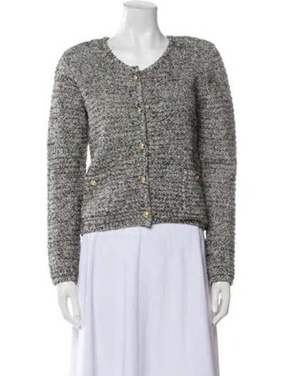 Pre-owned Generation Love Tweed Pattern Evening Jacket W/ Tags In Gray