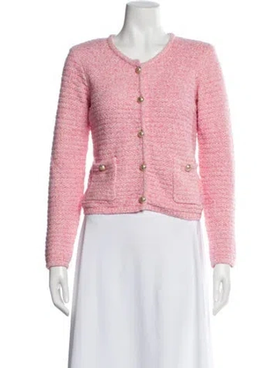 Pre-owned Generation Love Tweed Pattern Evening Jacket W/ Tags In Pink