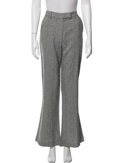 Pre-owned Generation Love Tweed Pattern Flared Pants In Gray