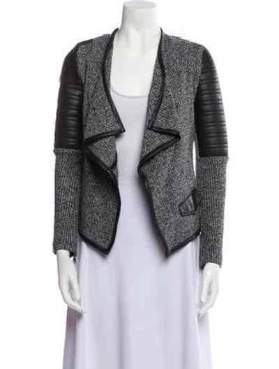 Pre-owned Generation Love Tweed Pattern Jacket In Gray
