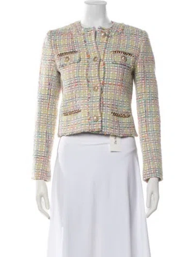 Pre-owned Generation Love Tweed Pattern Jacket In Multicolor