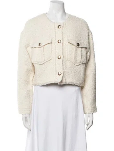 Pre-owned Generation Love Tweed Pattern Jacket W/ Tags In Neutrals