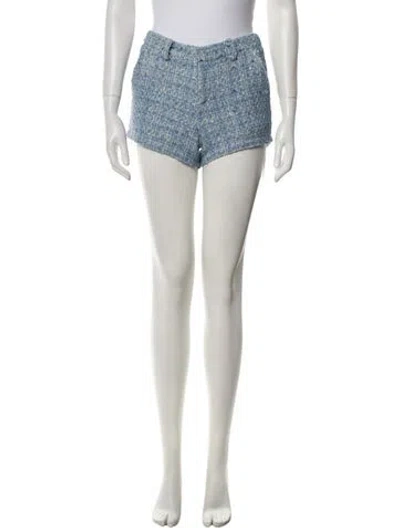 Pre-owned Generation Love Tweed Pattern Mini Shorts In Multi