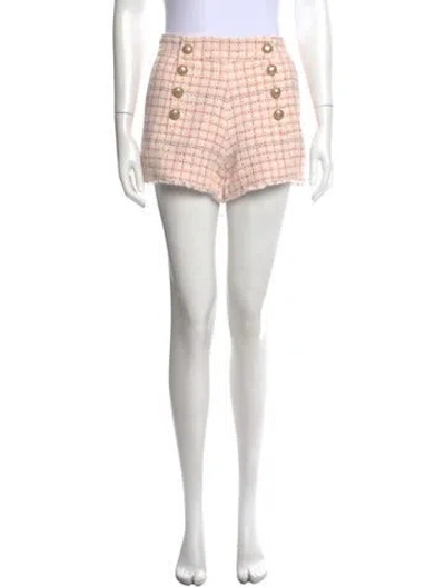 Pre-owned Generation Love Tweed Pattern Mini Shorts In Pink