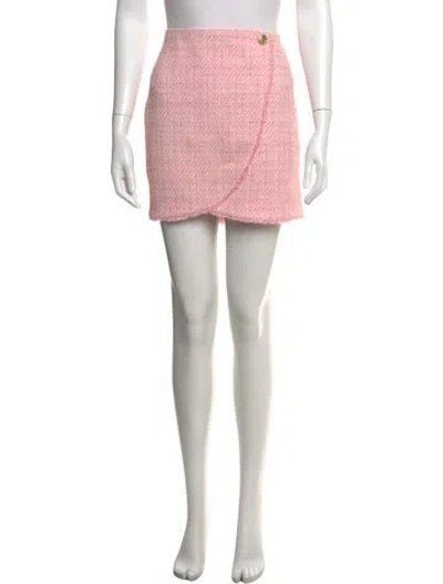 Pre-owned Generation Love Tweed Pattern Mini Skirt In Pink