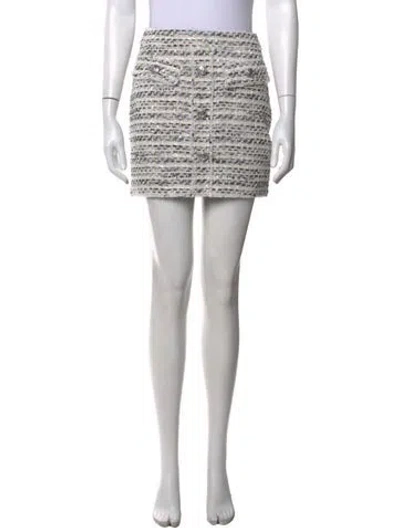 Pre-owned Generation Love Tweed Pattern Mini Skirt W/ Tags In Black