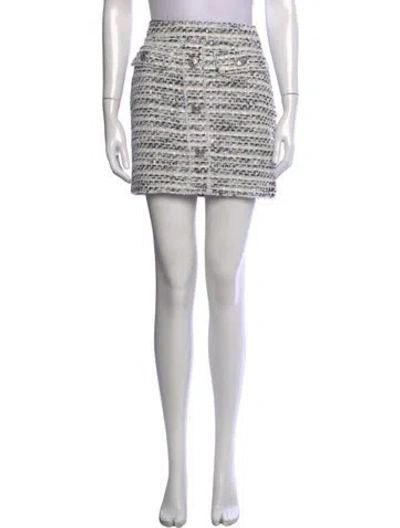 Pre-owned Generation Love Tweed Pattern Mini Skirt W/ Tags In Blue