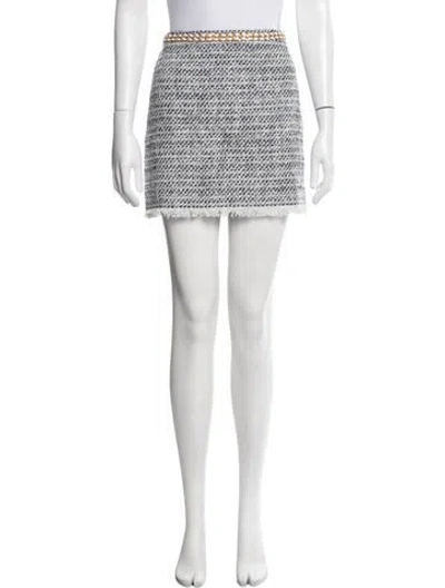 Pre-owned Generation Love Tweed Pattern Mini Skirt W/ Tags In Blue