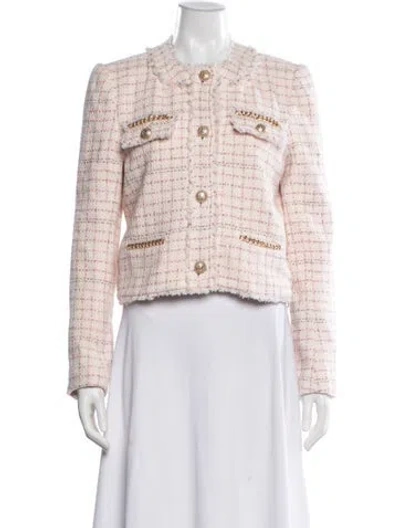 Pre-owned Generation Love Tweed Tweed Pattern Jacket W/ Tags In Pink