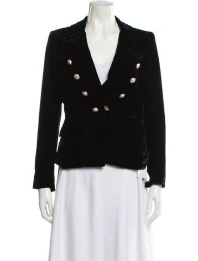 Pre-owned Generation Love Velvet Blazer W/ Tags In Black