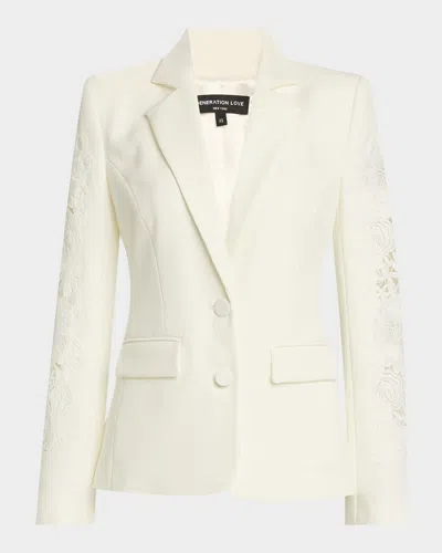 Generation Love Venturi Lace Combo Blazer