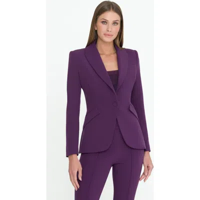 Generation Love Vera Crepe Blazer In Purple