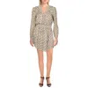 Generation Love Verona Womens Faux Wrap Snake Print Mini Dress In Multi