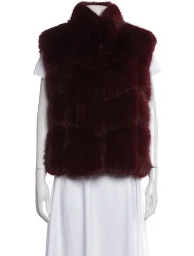 Pre-owned Generation Love Vest In Burgundy