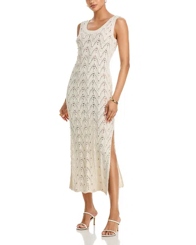GENERATION LOVE VINCENT RHINESTONE POINTELLE KNIT DRESS