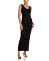 Generation Love Vincent Rhinestone Pointelle Knit Dress In Black