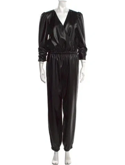 Pre-owned Generation Love V-neck Jumpsuit W/ Tags In Black