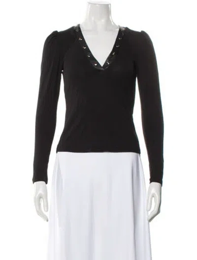 Pre-owned Generation Love V-neck Long Sleeve Top W/ Tags In Gray