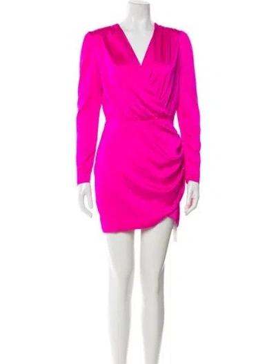 Pre-owned Generation Love V-neck Mini Dress In Pink