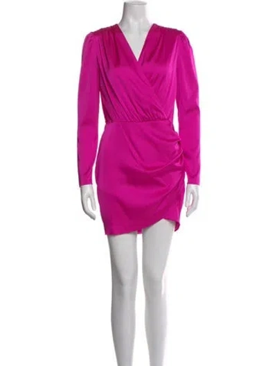 Pre-owned Generation Love V-neck Mini Dress In Pink