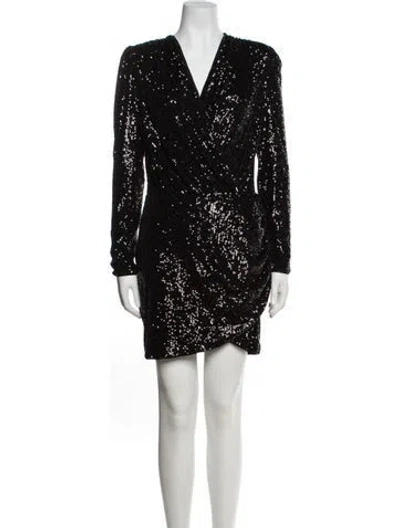 Pre-owned Generation Love V-neck Mini Dress W/ Tags In Black