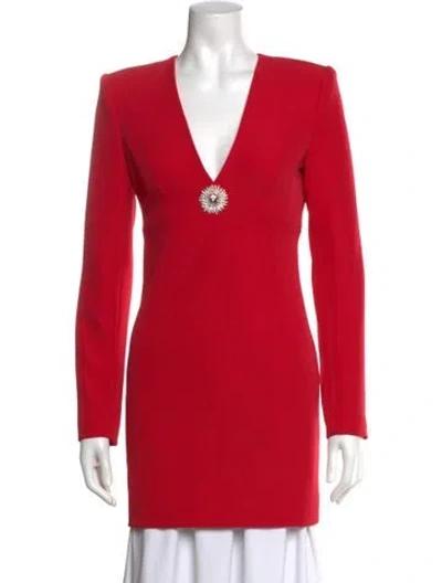 Pre-owned Generation Love V-neck Mini Dress W/ Tags In Red