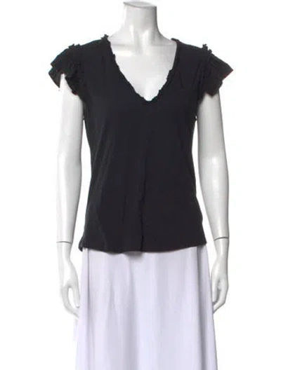 Pre-owned Generation Love V-neck Short Sleeve T-shirt In Black