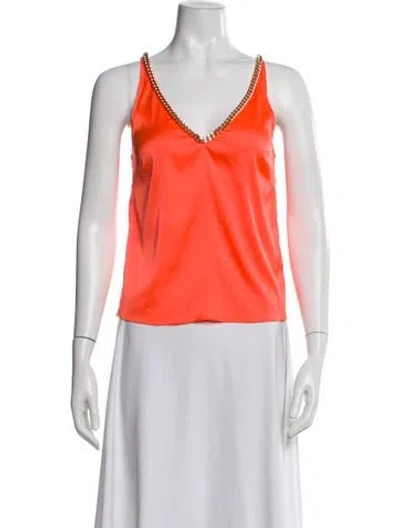 Pre-owned Generation Love V-neck Sleeveless Top In Pink