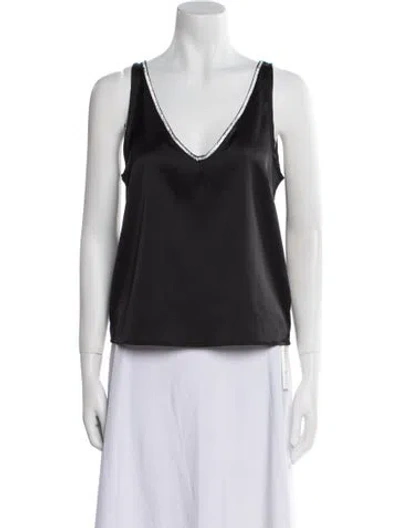 Pre-owned Generation Love V-neck Sleeveless Top W/ Tags In Black