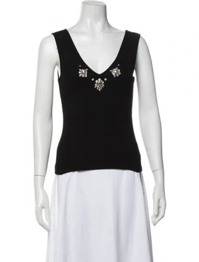 Pre-owned Generation Love V-neck Sleeveless Top W/ Tags In Black