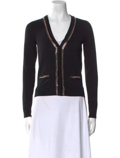 Pre-owned Generation Love V-neck Sweater In Black